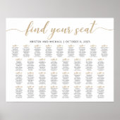 Poster 33 Tables Trouvez Votre Place Plan de table (Devant)