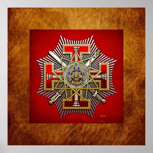 Poster 33e degré : Grand inspecteur général souverain (Devant)