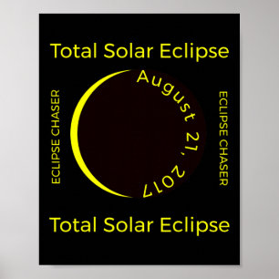 Poster #34 ; Chaser éclipse #34 ; Éclipse solaire totale
