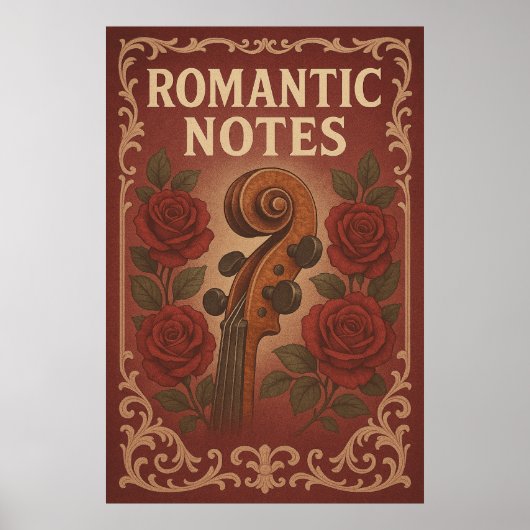 Poster 34, Romantic Notes, Art Vintage (Devant)