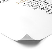 Poster 34 Tables Trouvez votre place Plan de table (Coin)