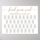 Poster 34 Tables Trouvez votre place Plan de table (Devant)