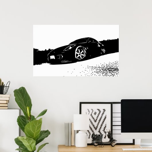 Poster 350z avant (Bureau à domicile)