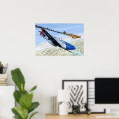 Poster 352e FG P-51 MUSTANG (Bureau à domicile)