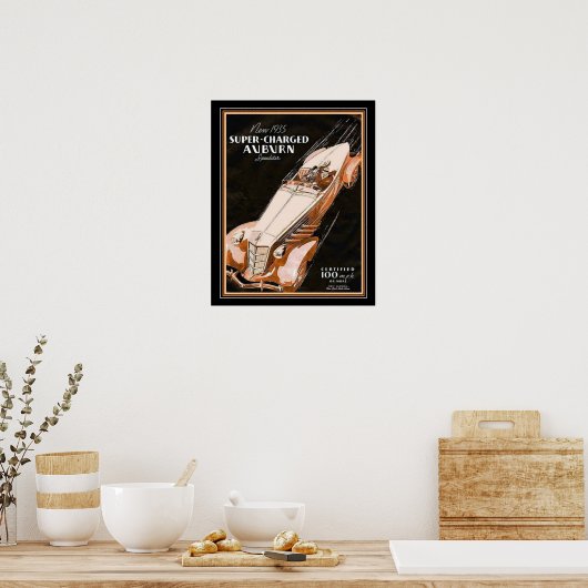 Poster '35 Auburn Boat Tail Annonce (Cuisine)