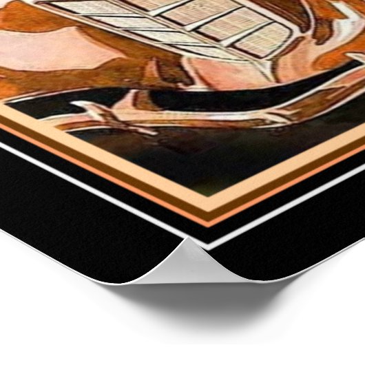 Poster '35 Auburn Boat Tail Annonce (Coin)