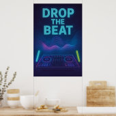 Poster 35, Drop the Beat, Art Vintage (Cuisine)