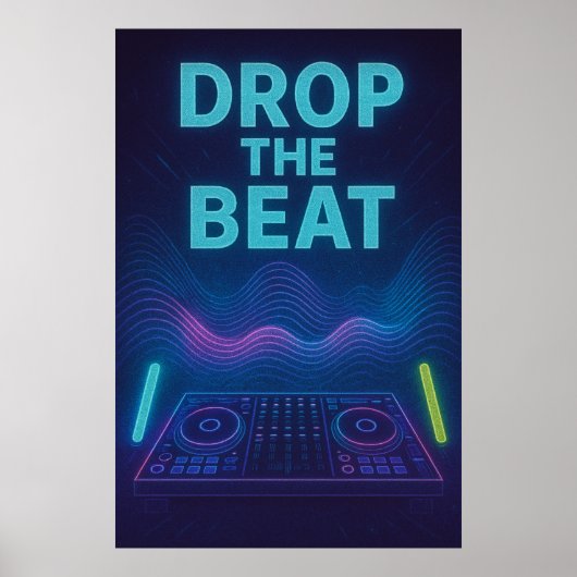 Poster 35, Drop the Beat, kunst (Voorkant)