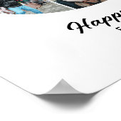 Poster 35e anniversaire Numéro 35 Collage photo Anniversa (Coin)