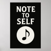 Poster 36, Note to Self,  kunst (Voorkant)