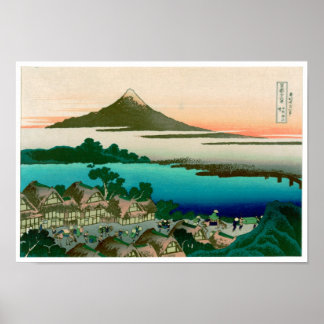 Poster 36 Vues sur le Mont Fuji, Hokusai Fine Vintage