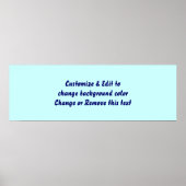 Poster 36 x 12 inch leeg toevoegen uw afbeelding e (Voorkant)