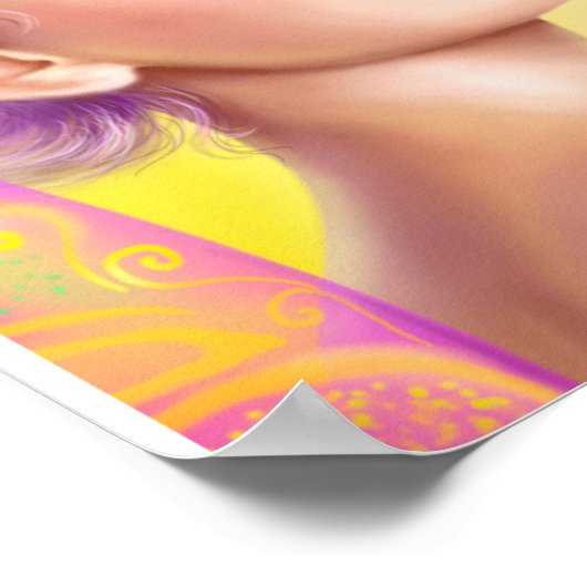 Poster 36" x 12", Papier d'affiche de valeur (Matte) Femm (Coin)