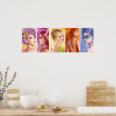 Poster 36" x 12", Papier d'affiche de valeur (Matte) Femm (Cuisine)