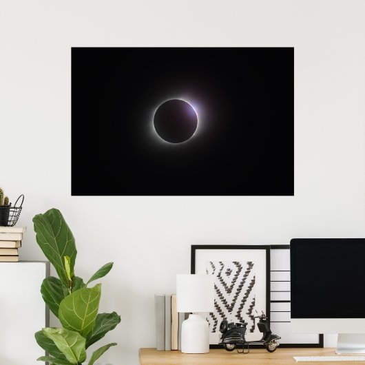 Poster 36" x 24" - Total Eclipse 2017 (Bureau à domicile)