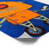 Poster 38p 3/4 .....robot le plus cool de la galaxie (Coin)