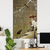 Poster 3. 雪 中 鴛 鴦 図, 冲 Canard mandarin dans la neige, Jak (Bureau à domicile)