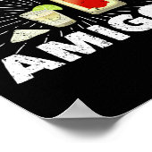Poster 3 Amigos sel Tequila Lime Mexicaine (Coin)