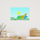 Poster 3 Amis Dinosaur (Cuisine)