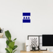 Poster 3 Bateaux Marine Bleu Et Blanc Décor Côtier (Bureau à domicile)