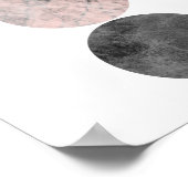 Poster 3 cercles rose (Coin)