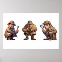 3 Chercheurs privés à la recherche d'indices