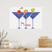 Poster 3 cocktails Martini Thunder_Cove (Cuisine)