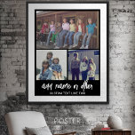 Poster 3 Collage photo avec texte de script - noir blanc<br><div class="desc">Une façon amusante de capturer des souvenirs et de les partager avec des amis. Ajoutez une photo horizontale,  2 photos carrés et votre légende préférée pour faire un cadeau cool pour vos amis.</div>