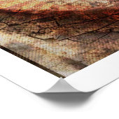 Poster 3-D Burnt Heart in Sand (Coin)