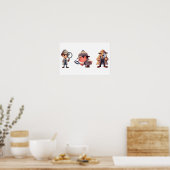 Poster 3 détectives privés à la recherche d'indices (Cuisine)