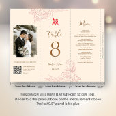 Poster 3 en 1 Numéro de tableau, Menu et Carte photo (Tél