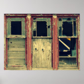 Poster 3 fenêtres cassées (Devant)