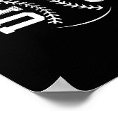 Poster 3 HAUT 3 Bas Baseball (Coin)