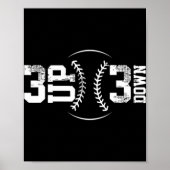 Poster 3 HAUT 3 Bas Baseball (Devant)