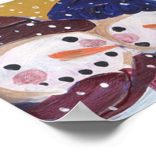 Poster 3 Jolly Snowmen (Coin)