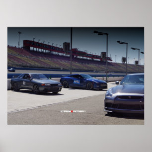 Poster 3 Nissan GT-R R32 Skyline & R35 Autoclub Speedway