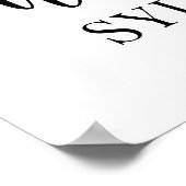 Poster 3 Photo Mariage Bienvenue Élégante calligraphie no (Coin)