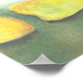 Poster 3 poires jaune et verte (Coin)