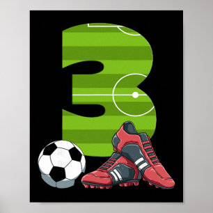 Poster 3 Soccer Anniversaire Premier Anniversaire Footll 