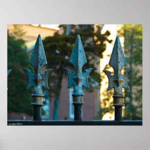 Poster "3 Spears Turquoise" Poster de clôture en f