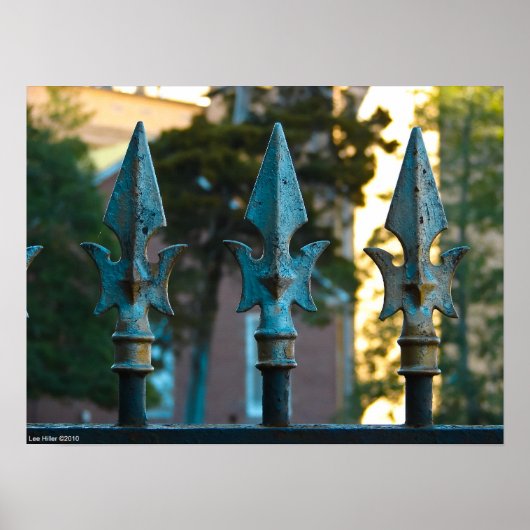 Poster "3 Spears Turquoise" Poster de clôture en f (Devant)