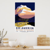 " Poster 3 van de Montana van WPA" (Keuken)