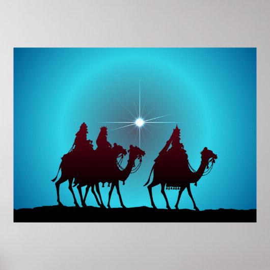 Poster 3 WISEMEN & STAR par SHARON SHARPE (Devant)