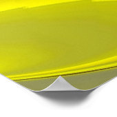 Poster 3D Abstrait en or jaune bleu vert (Coin)