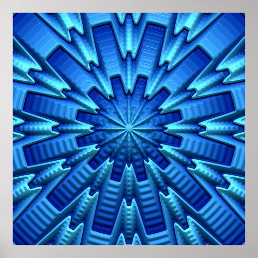 Poster 3D Art Abstrait 1A (Devant)