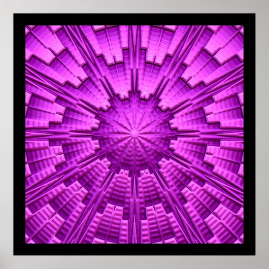 Poster 3D Art Abstrait 3 (Devant)