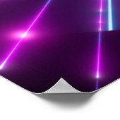 Poster 3d, feux d'artifice violet, big bang, galaxie, abs (Coin)