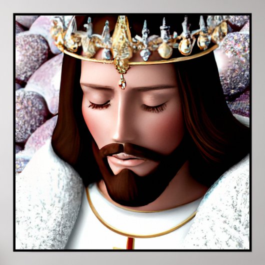 Poster 3D Look AI Roi de l'Univers Jésus (Devant)