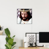 Poster 3D Look AI Roi de l'Univers Jésus (Bureau à domicile)