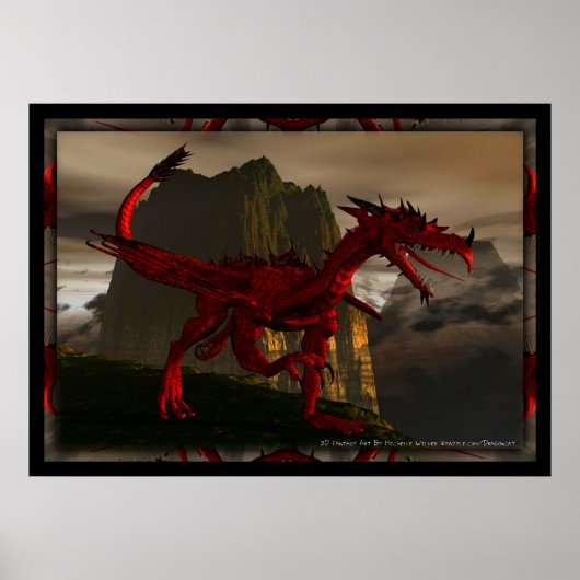 Poster 3D Red Dragon (Devant)